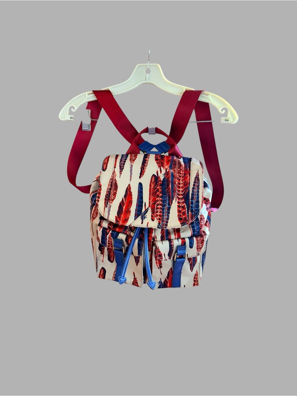 New without tags Sam Edelman Feather-Print Backpack